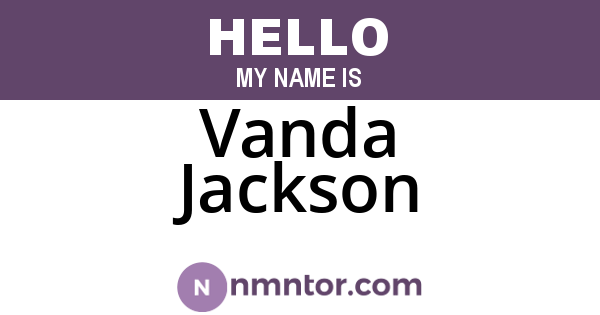 Vanda Jackson