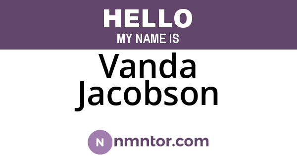 Vanda Jacobson