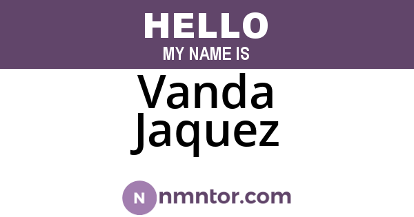Vanda Jaquez