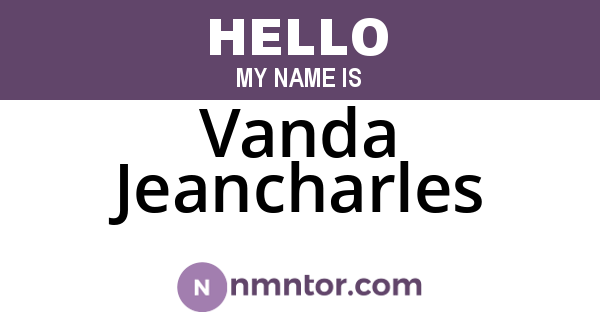 Vanda Jeancharles