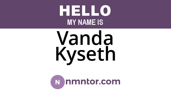 Vanda Kyseth