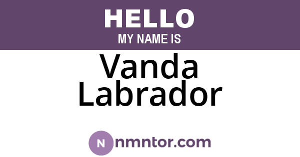Vanda Labrador