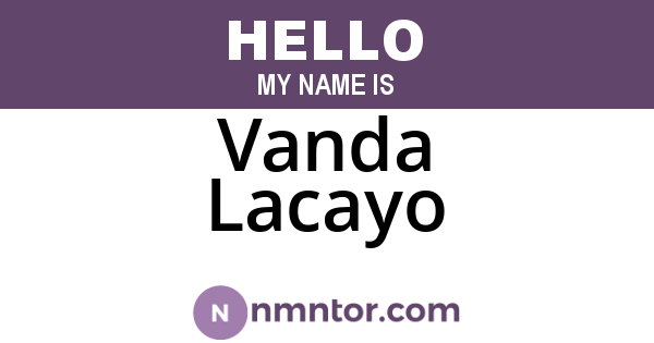 Vanda Lacayo