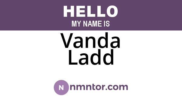 Vanda Ladd