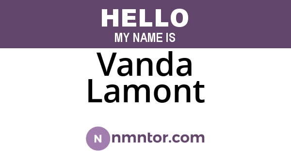 Vanda Lamont