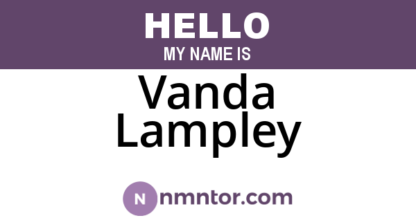 Vanda Lampley