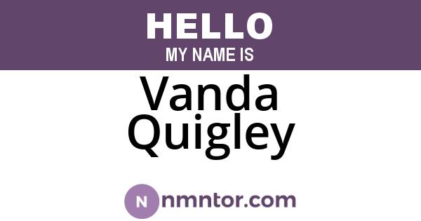 Vanda Quigley