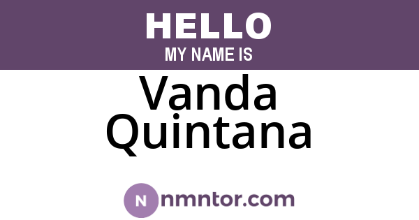 Vanda Quintana