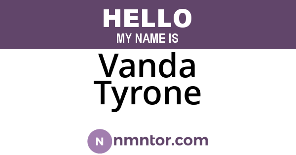 Vanda Tyrone