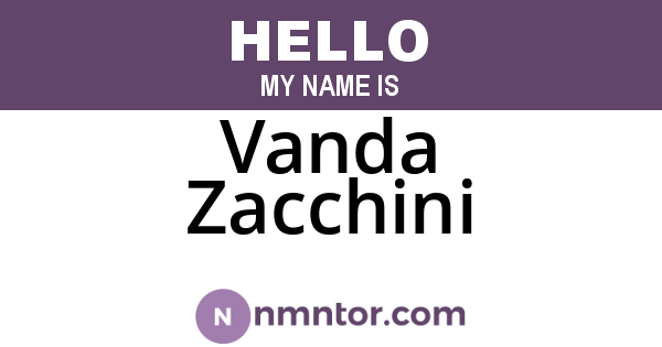 Vanda Zacchini