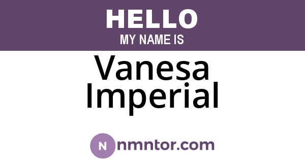 Vanesa Imperial