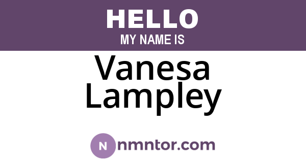 Vanesa Lampley