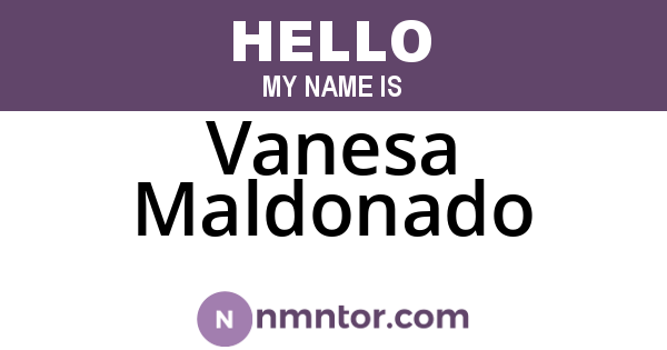 Vanesa Maldonado