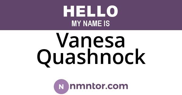 Vanesa Quashnock
