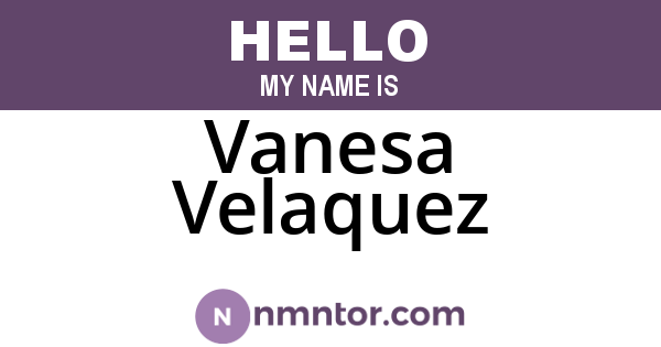 Vanesa Velaquez