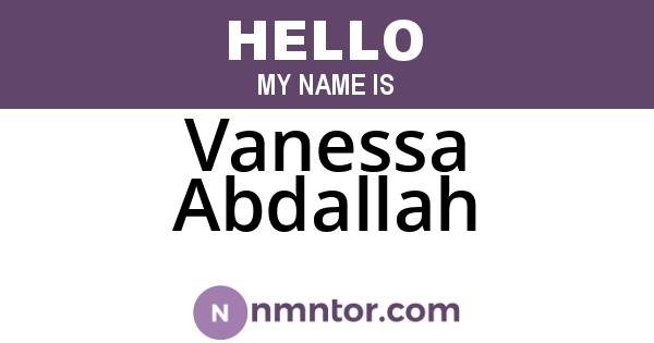 Vanessa Abdallah