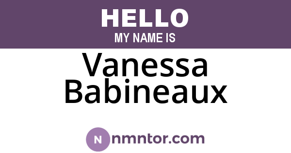 Vanessa Babineaux