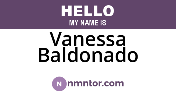 Vanessa Baldonado