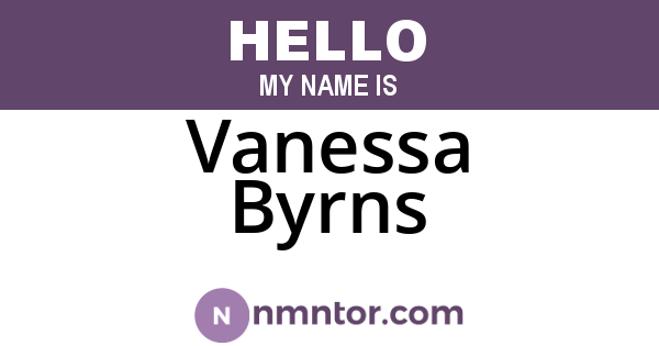 Vanessa Byrns
