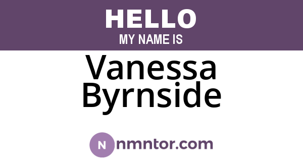 Vanessa Byrnside