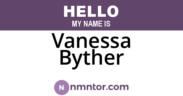 Vanessa Byther