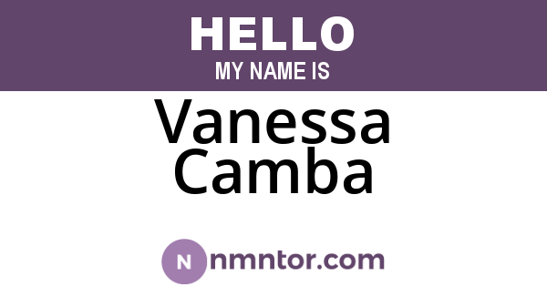 Vanessa Camba