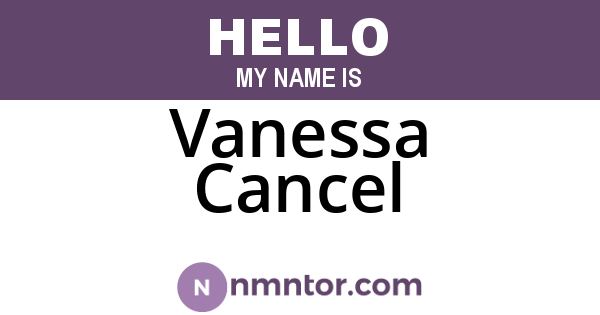 Vanessa Cancel