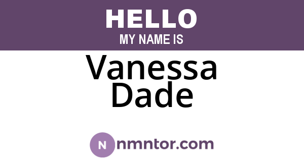 Vanessa Dade