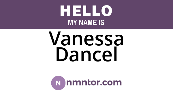 Vanessa Dancel