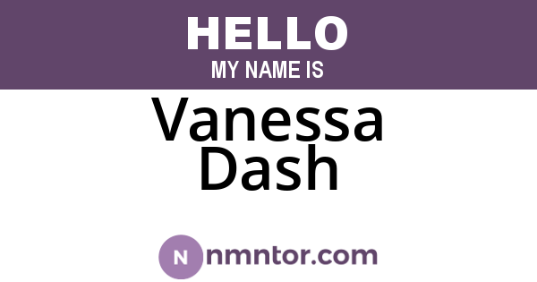 Vanessa Dash