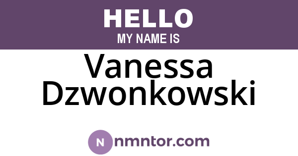 Vanessa Dzwonkowski