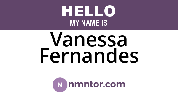 Vanessa Fernandes