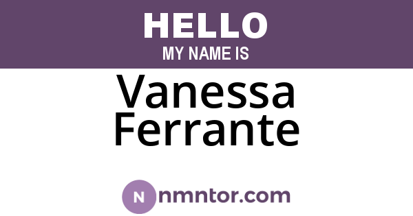 Vanessa Ferrante