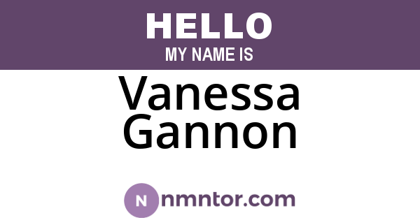 Vanessa Gannon