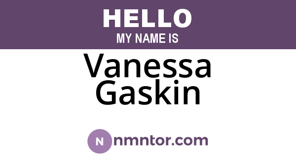 Vanessa Gaskin