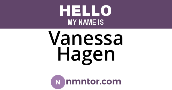 Vanessa Hagen
