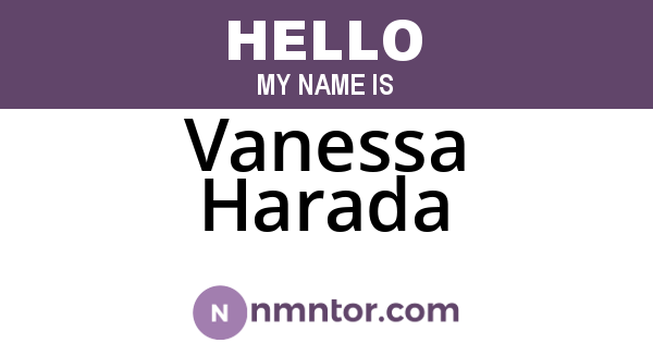 Vanessa Harada