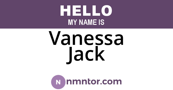 Vanessa Jack