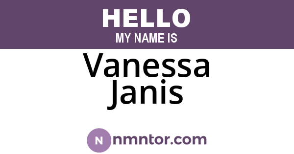Vanessa Janis