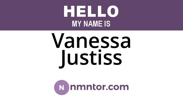 Vanessa Justiss