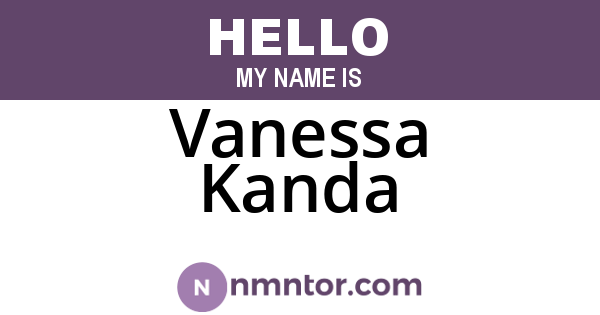 Vanessa Kanda