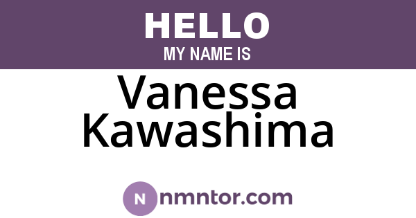 Vanessa Kawashima