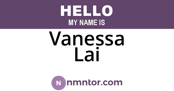 Vanessa Lai
