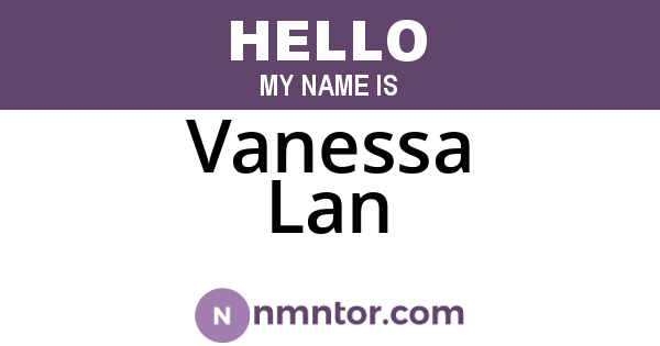 Vanessa Lan
