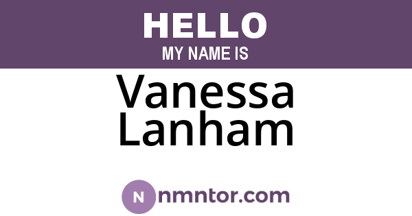 Vanessa Lanham