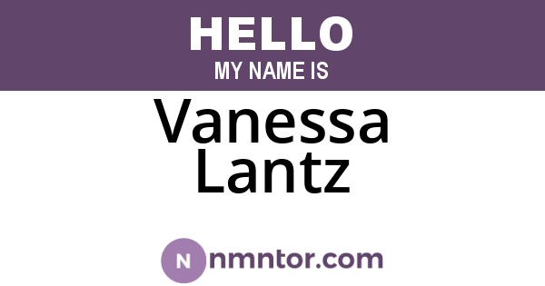 Vanessa Lantz