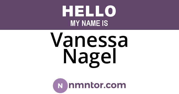 Vanessa Nagel