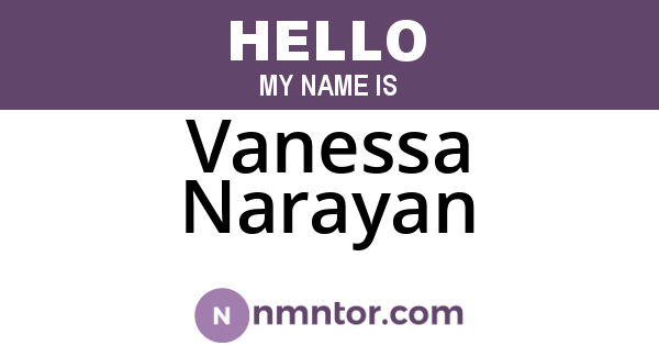Vanessa Narayan