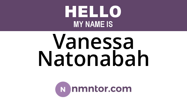 Vanessa Natonabah