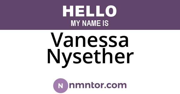 Vanessa Nysether